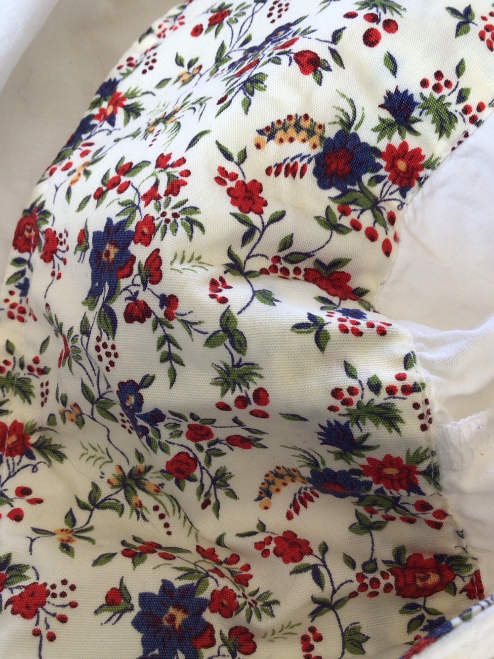 Barbour White Button Down Shirt with Liberty Floral Cuff Trim 8 - Picture 13 of 14